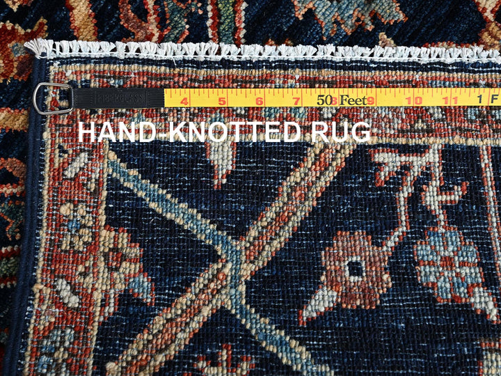 2'0" x 3'1" New Hand Knotted Blue Wool Rectangle Oriental Rug - MOA1022405