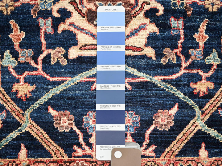 2'1" x 3'0" New Hand Knotted Blue Wool Rectangle Oriental Rug - MOA1022406