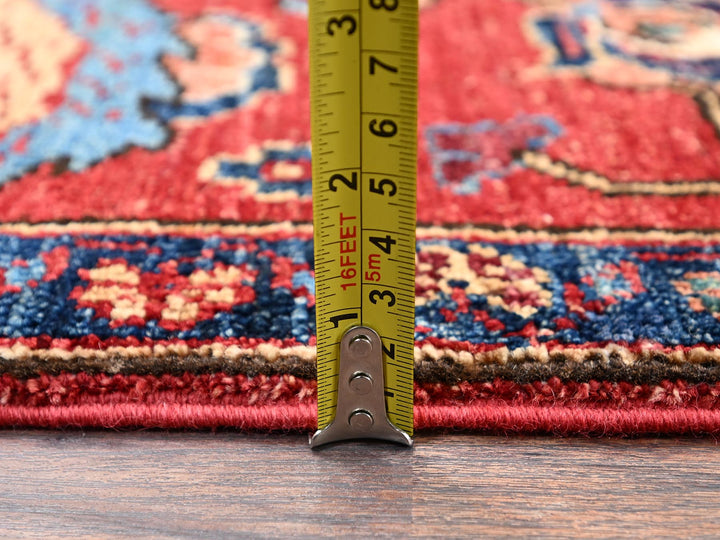 3'2" x 4'9" New Hand Knotted Red Wool Rectangle Oriental Rug - MOA1022417