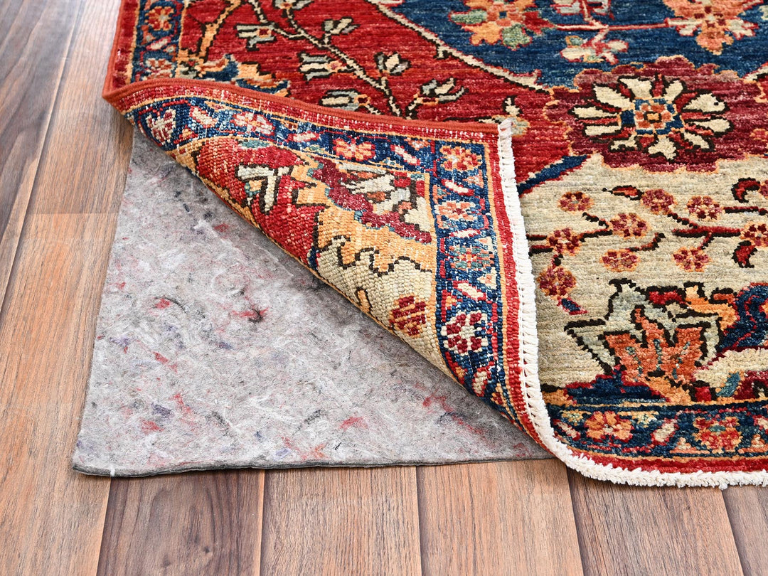 3'0" x 4'11" New Hand Knotted Red Wool Rectangle Oriental Rug - MOA1022418