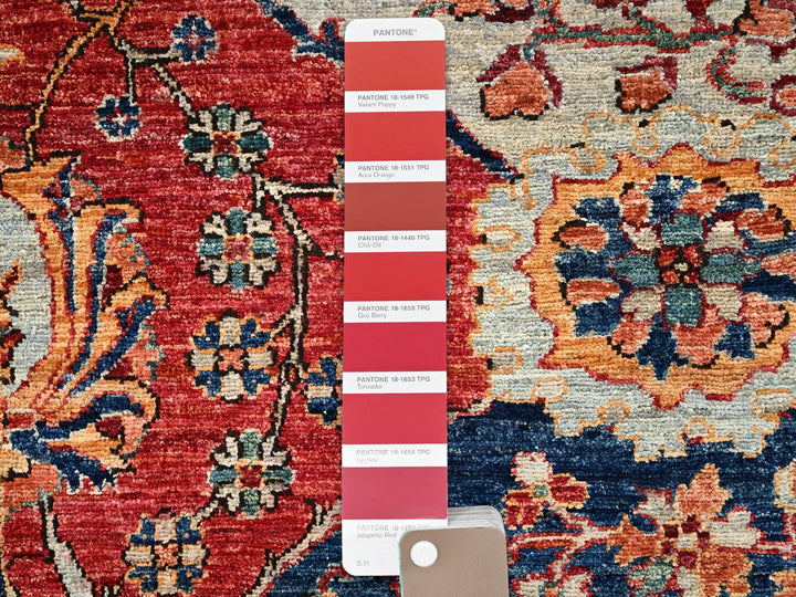3'0" x 4'11" New Hand Knotted Red Wool Rectangle Oriental Rug - MOA1022418
