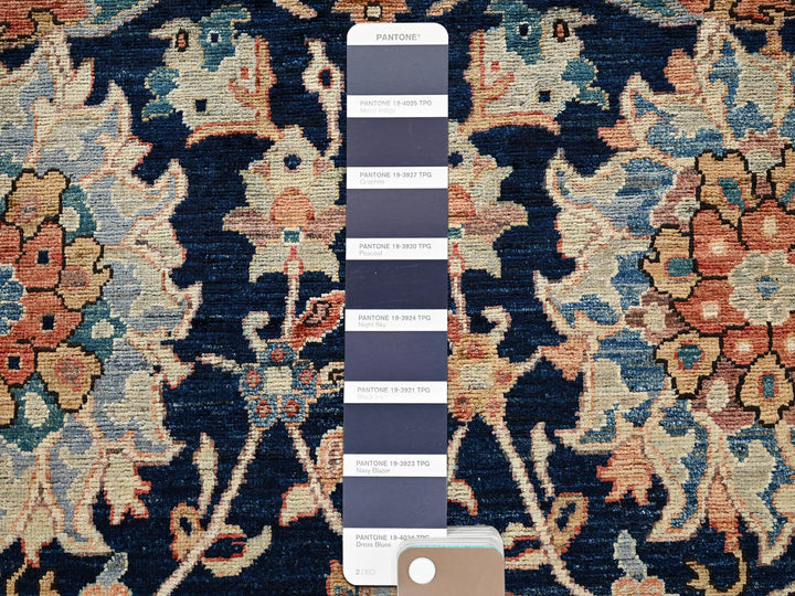 5'1" x 14'0" New Hand Knotted Blue Wool Runner Oriental Rug - MOA1022422