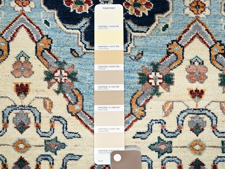 2'7" x 9'8" New Hand Knotted Blue Wool Runner Oriental Rug - MOA1022429