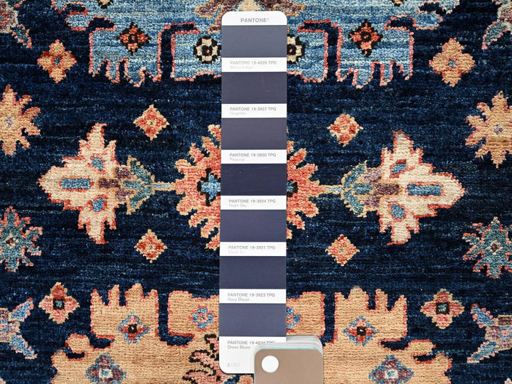 2'2" x 6'1" New Hand Knotted Blue Wool Runner Oriental Rug - MOA1022434