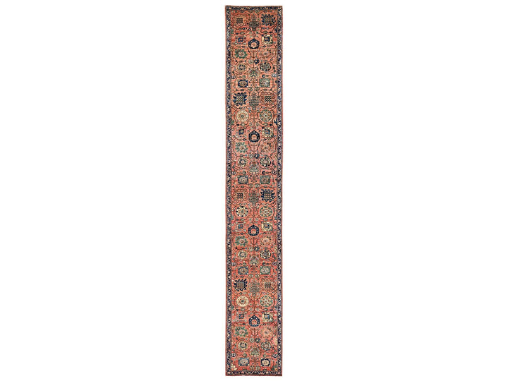 2'9" x 19'4" New Hand Knotted Orange Wool Runner Oriental Rug - MOA1022439