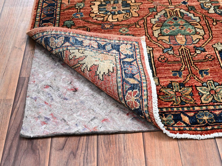 2'9" x 19'4" New Hand Knotted Orange Wool Runner Oriental Rug - MOA1022439