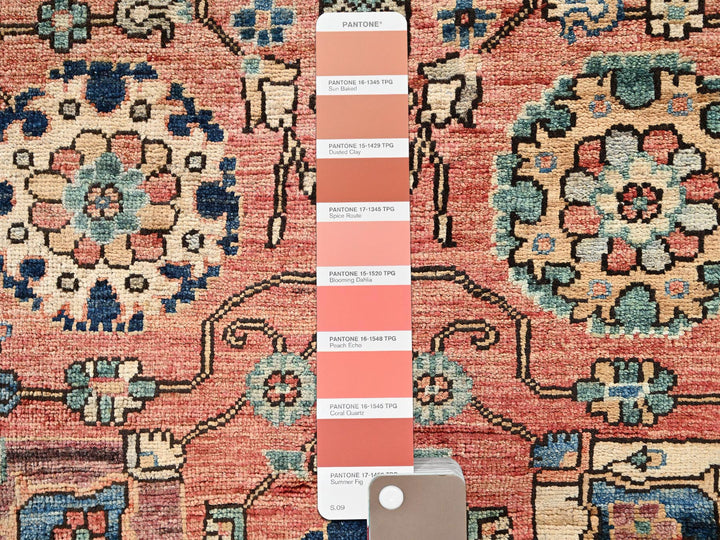 2'9" x 19'4" New Hand Knotted Orange Wool Runner Oriental Rug - MOA1022439