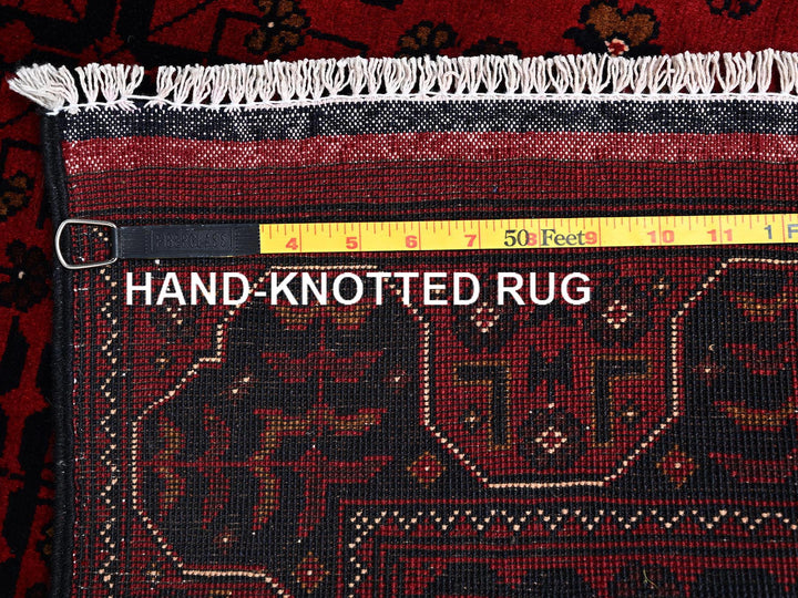 3'4" x 5'0" New Hand Knotted Red Wool Rectangle Oriental Rug - MOA1022447