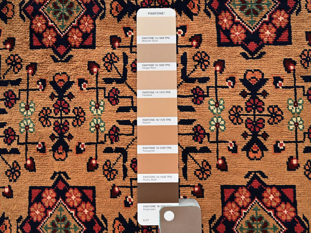 3'3" x 6'2" New Hand Knotted Brown Wool Runner Oriental Rug - MOA1022453