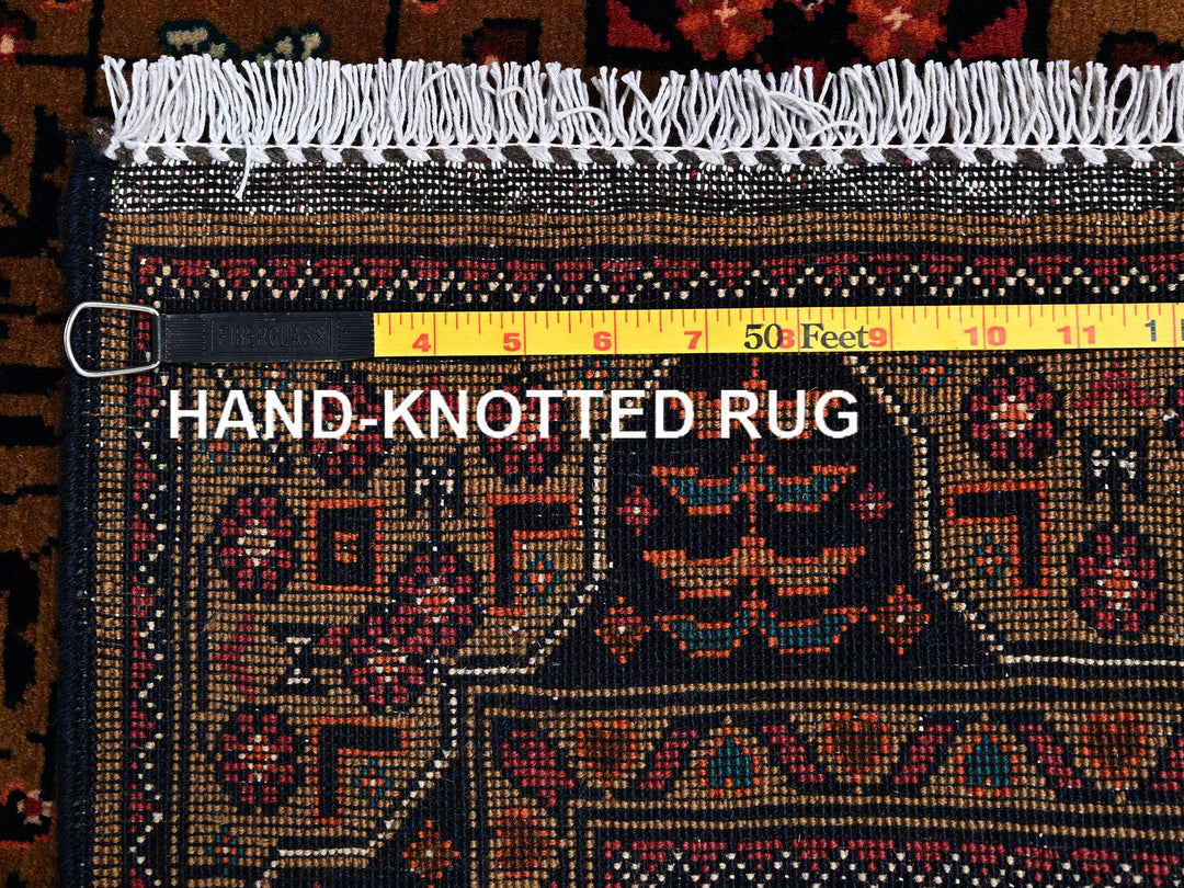 3'4" x 5'1" New Hand Knotted Brown Wool Rectangle Oriental Rug - MOA1022454
