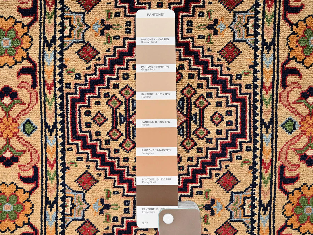 2'2" x 5'1" New Hand Knotted Beige Wool Runner Oriental Rug - MOA1022459