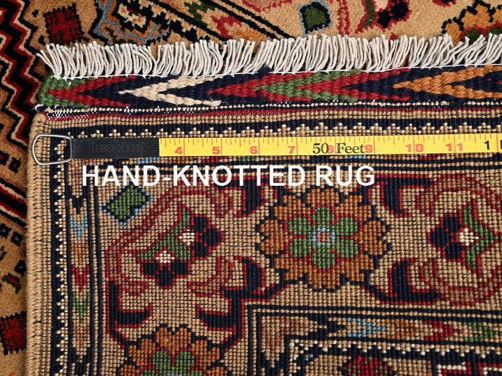 2'2" x 5'1" New Hand Knotted Beige Wool Runner Oriental Rug - MOA1022459