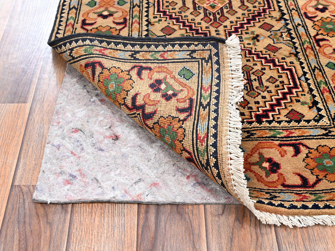 2'2" x 5'2" New Hand Knotted Beige Wool Runner Oriental Rug - MOA1022460