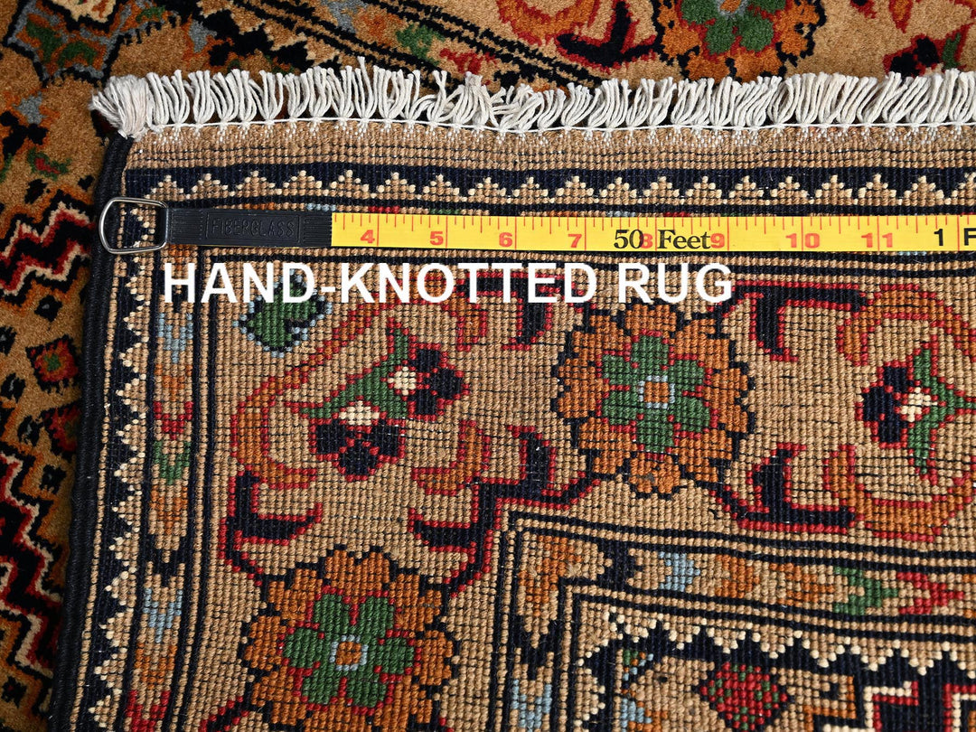 2'2" x 5'2" New Hand Knotted Beige Wool Runner Oriental Rug - MOA1022460