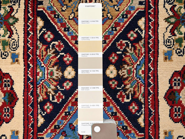 2'1" x 5'5" New Hand Knotted Blue Wool Runner Oriental Rug - MOA1022464