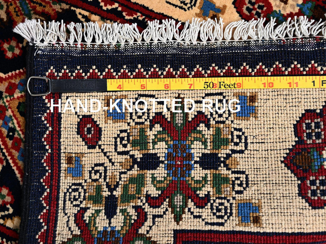 2'2" x 5'4" New Hand Knotted Blue Wool Runner Oriental Rug - MOA1022468