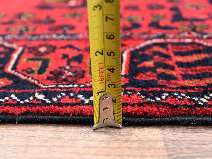 2'2" x 4'10" New Hand Knotted Red Wool Runner Oriental Rug - MOA1022469