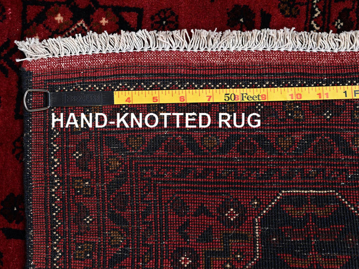 5'0" x 6'7" New Hand Knotted Red Wool Rectangle Oriental Rug - MOA1022475