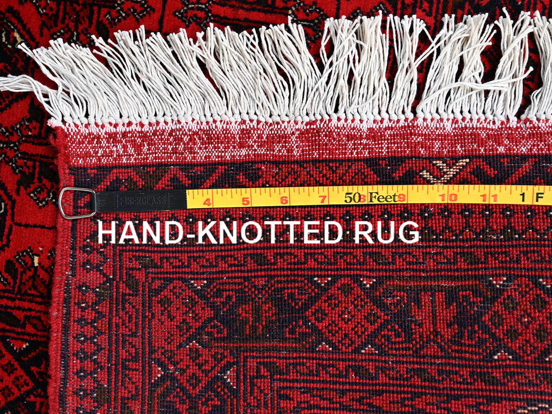 5'2" x 6'5" New Hand Knotted Red Wool Rectangle Oriental Rug - MOA1022476
