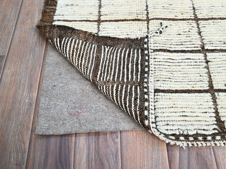 1'8" x 2'0" New Hand Knotted Ivory Wool Square Oriental Rug - MOA102247