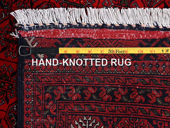 4'9" x 6'5" New Hand Knotted Red Wool Rectangle Oriental Rug - MOA1022480