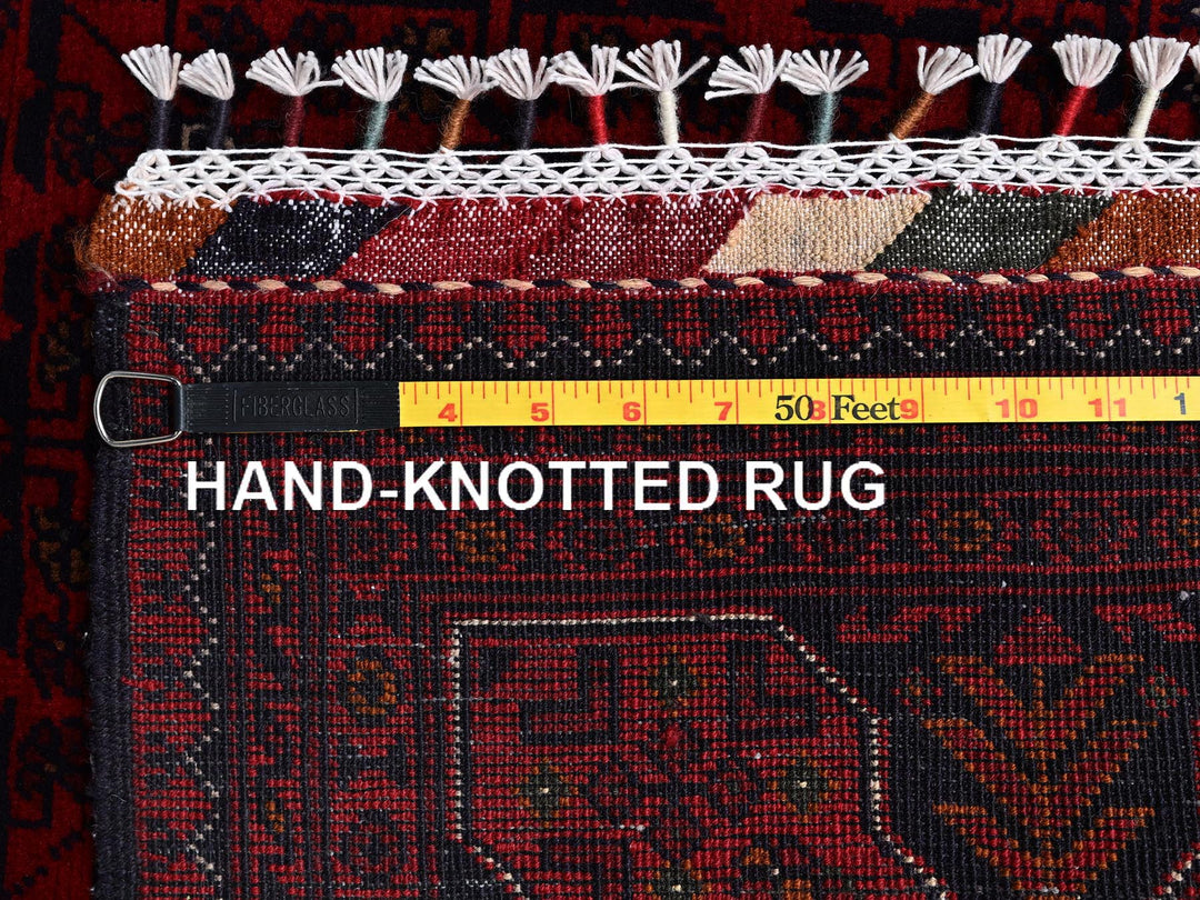 5'6" x 7'8" New Hand Knotted Red Wool Rectangle Oriental Rug - MOA1022481