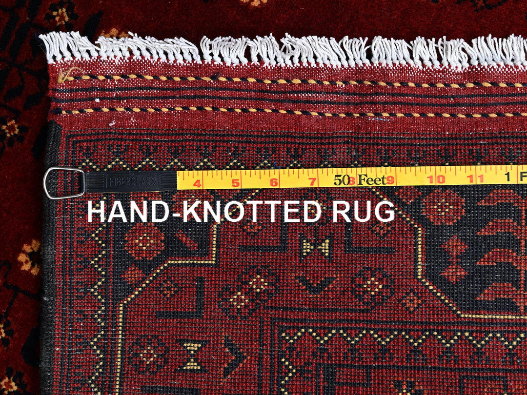 3'0" x 9'6" New Hand Knotted Red Wool Runner Oriental Rug - MOA1022486