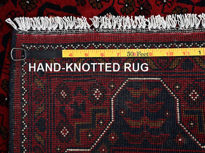 2'9" x 9'8" New Hand Knotted Red Wool Runner Oriental Rug - MOA1022488