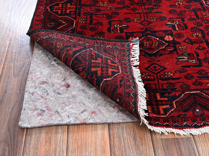 2'5" x 5'11" New Hand Knotted Red Wool Runner Oriental Rug - MOA1022490