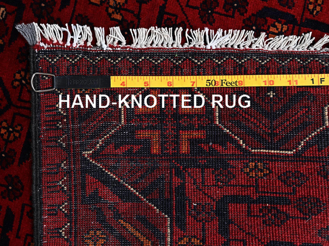 2'5" x 5'11" New Hand Knotted Red Wool Runner Oriental Rug - MOA1022490