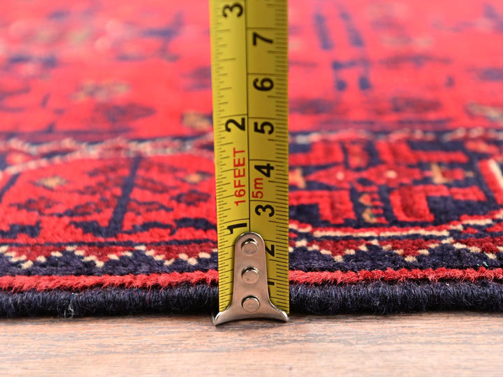 1'9" x 4'11" New Hand Knotted Red Wool Runner Oriental Rug - MOA1022495