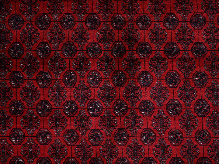 8'3" x 11'1" New Hand Knotted Red Wool Rectangle Oriental Rug - MOA1022496