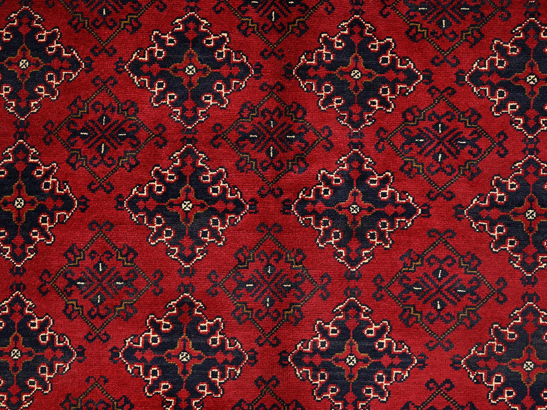 8'2" x 11'0" New Hand Knotted Red Wool Rectangle Oriental Rug - MOA1022497