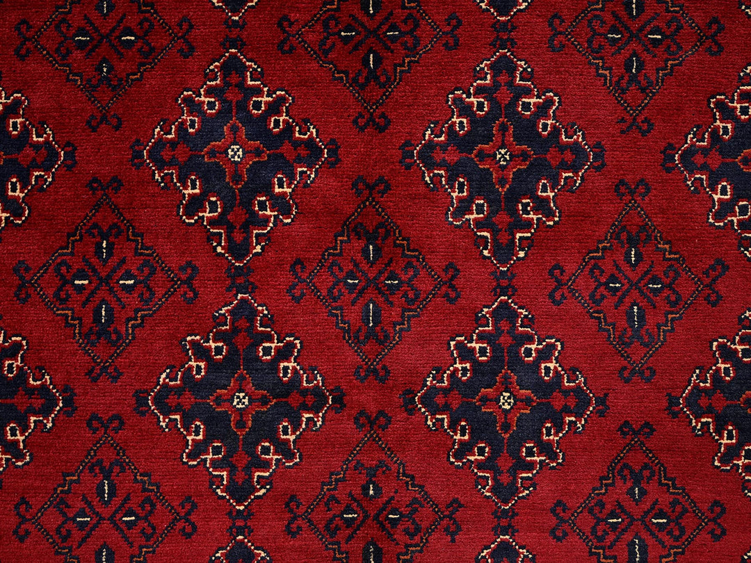 8'6" x 11'4" New Hand Knotted Red Wool Rectangle Oriental Rug - MOA1022498