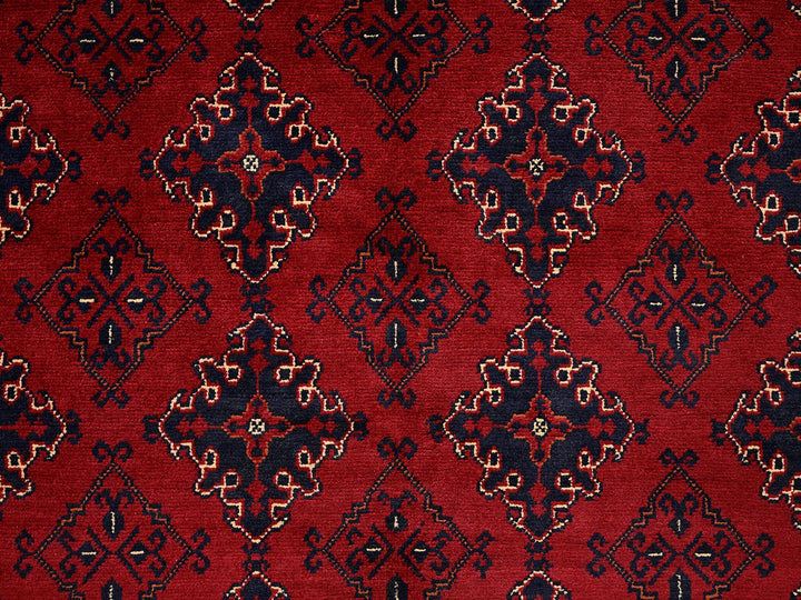 8'6" x 11'4" New Hand Knotted Red Wool Rectangle Oriental Rug - MOA1022498