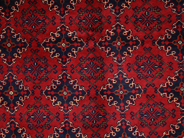 8'2" x 11'0" New Hand Knotted Red Wool Rectangle Oriental Rug - MOA1022499