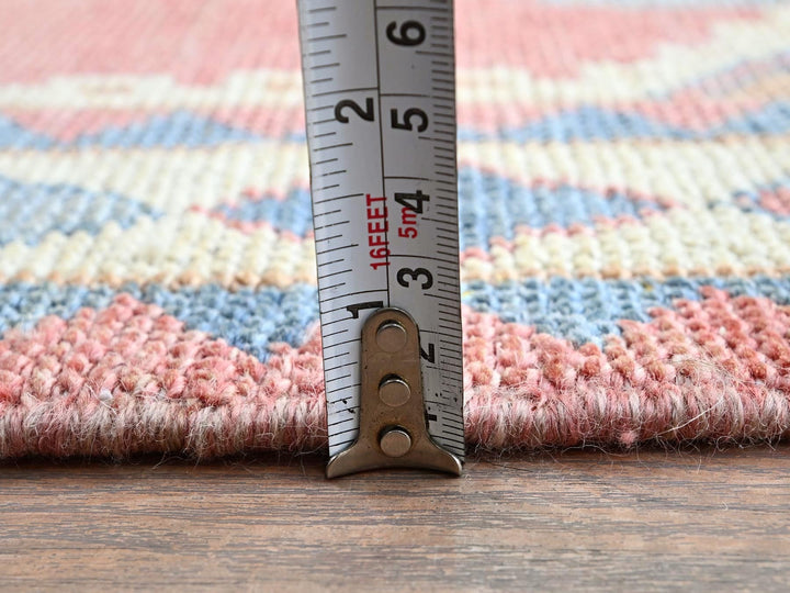 2'9" x 4'9" New Hand Knotted Pink Wool Rectangle Oriental Rug - MOA102249