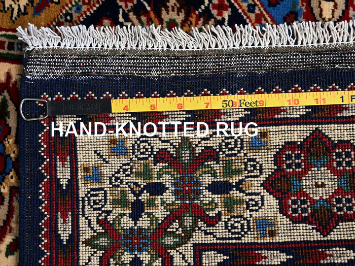 4'2" x 4'4" New Hand Knotted Multicolored Wool Square Oriental Rug - MOA1022503