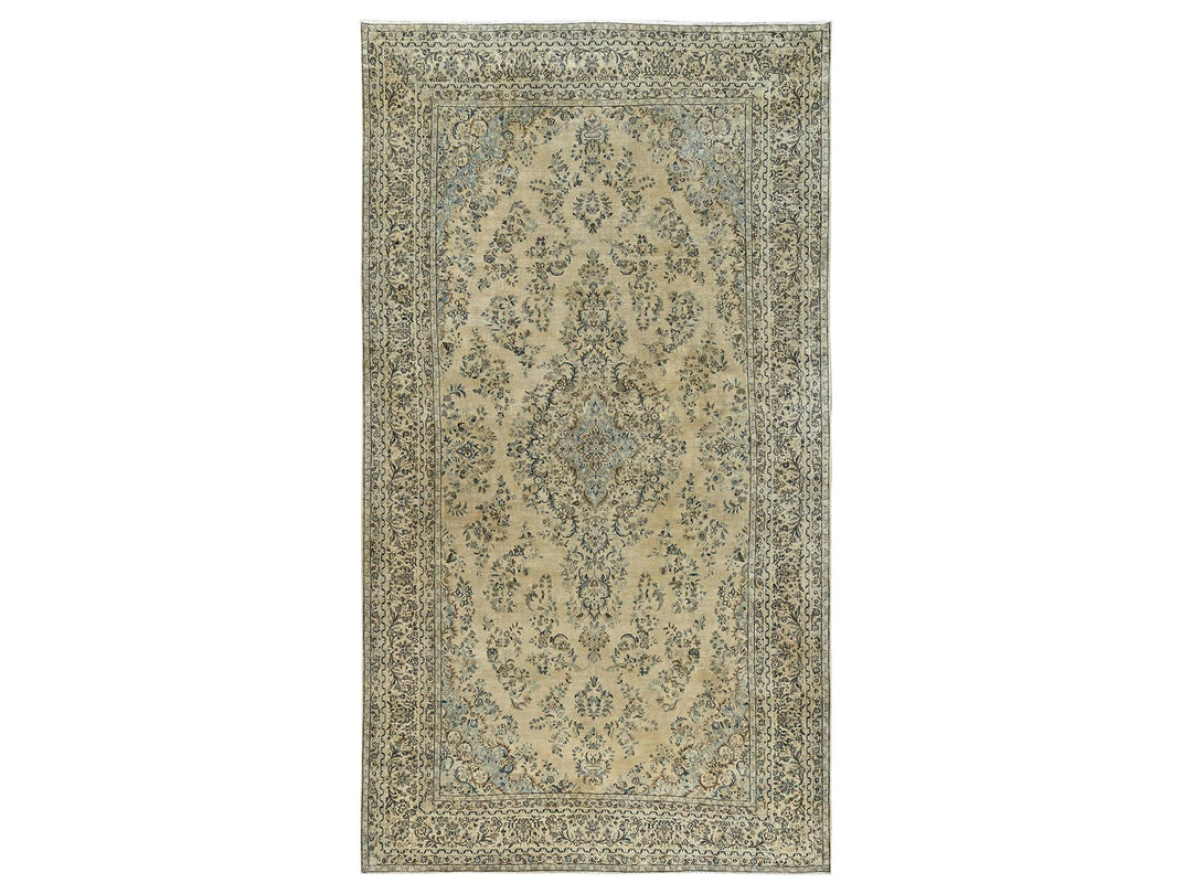 10'0" x 18'5" Vintage Hand Knotted Brown Wool Rectangle Oriental Rug - MOA1022531