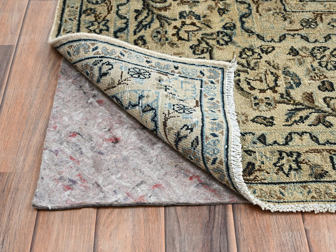 10'0" x 18'5" Vintage Hand Knotted Brown Wool Rectangle Oriental Rug - MOA1022531