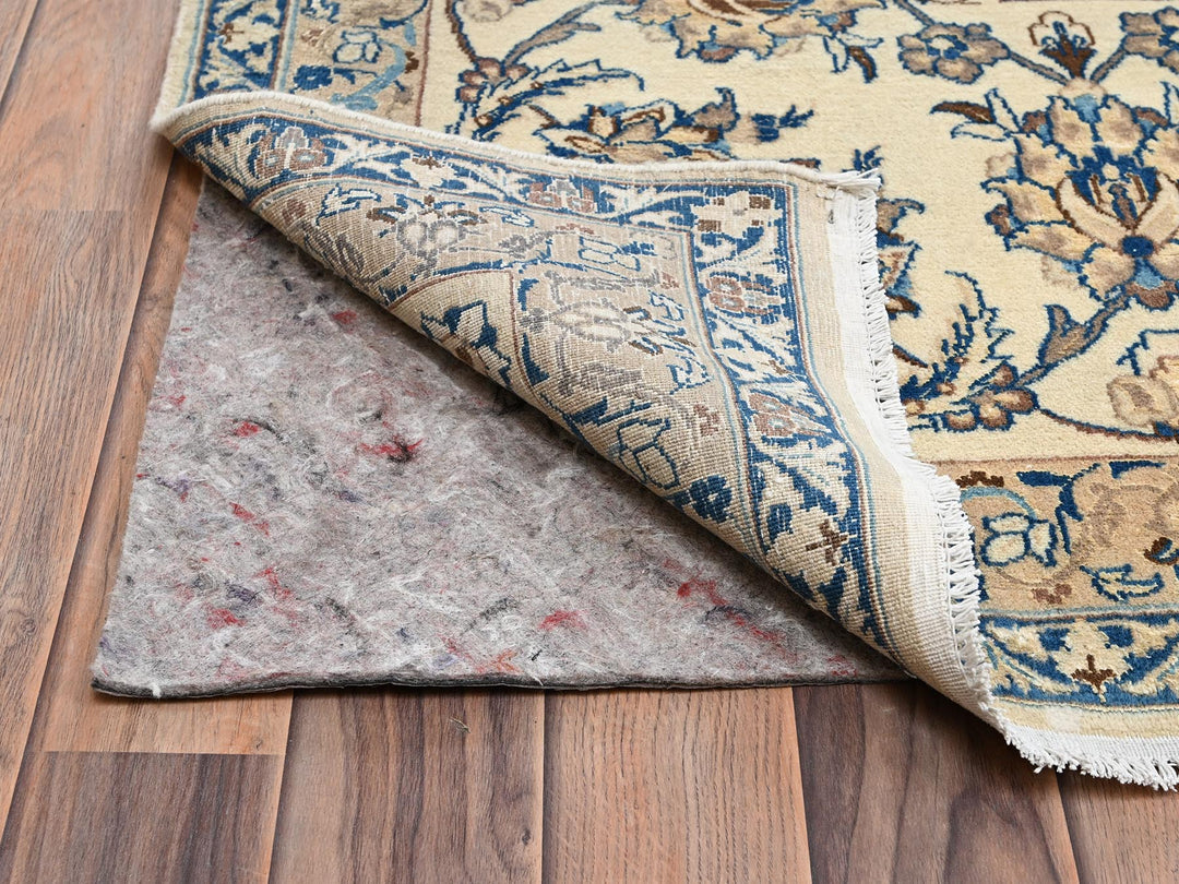 13'5" x 19'4" Vintage Hand Knotted Red Wool & Silk Rectangle Oriental Rug - MOA1022533
