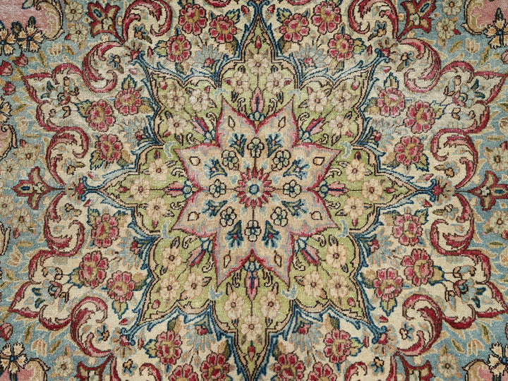 12'4" x 18'4" Vintage Hand Knotted Pink Wool Rectangle Oriental Rug - MOA1022544