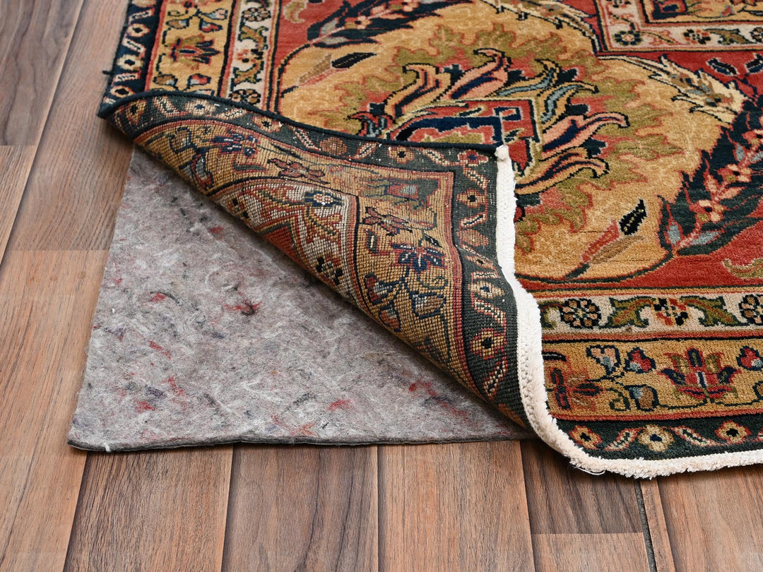 12'0" x 18'4" New Hand Knotted Ivory Wool Rectangle Oriental Rug - MOA1022546