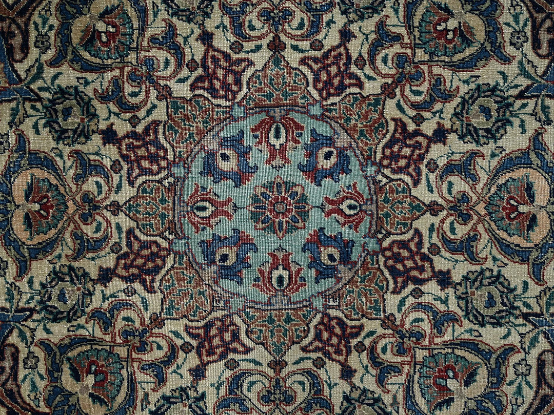 10'10" x 15'4" Vintage Hand Knotted Brown Wool Rectangle Oriental Rug - MOA1022547