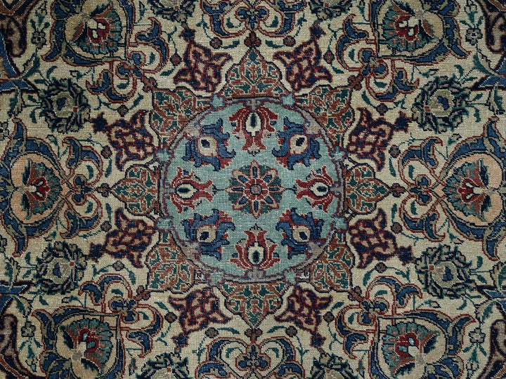 10'10" x 15'4" Vintage Hand Knotted Brown Wool Rectangle Oriental Rug - MOA1022547