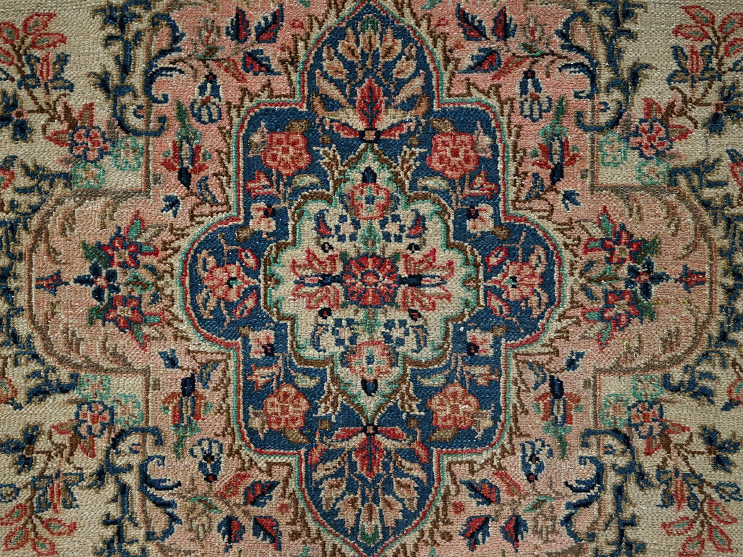 5'11" x 11'5" Vintage Hand Knotted Ivory Wool Runner Oriental Rug - MOA1022551