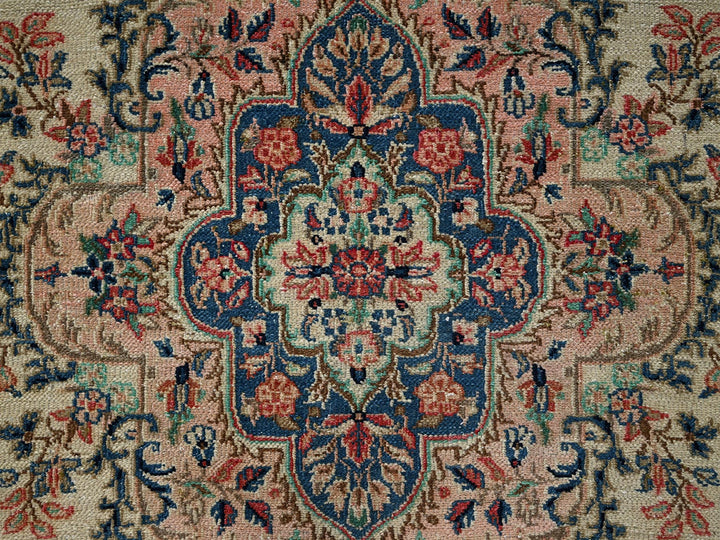 5'11" x 11'5" Vintage Hand Knotted Ivory Wool Runner Oriental Rug - MOA1022551