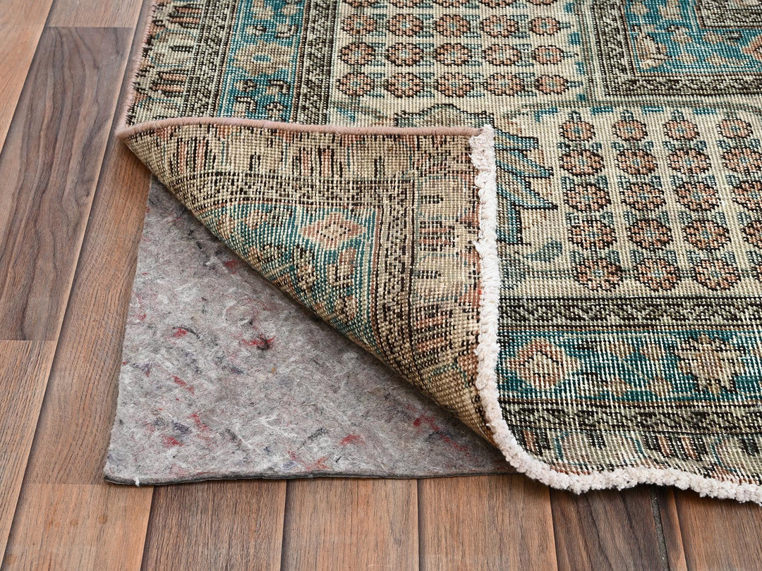11'5" x 16'0" Vintage Hand Knotted Pink Wool Rectangle Oriental Rug - MOA1022552