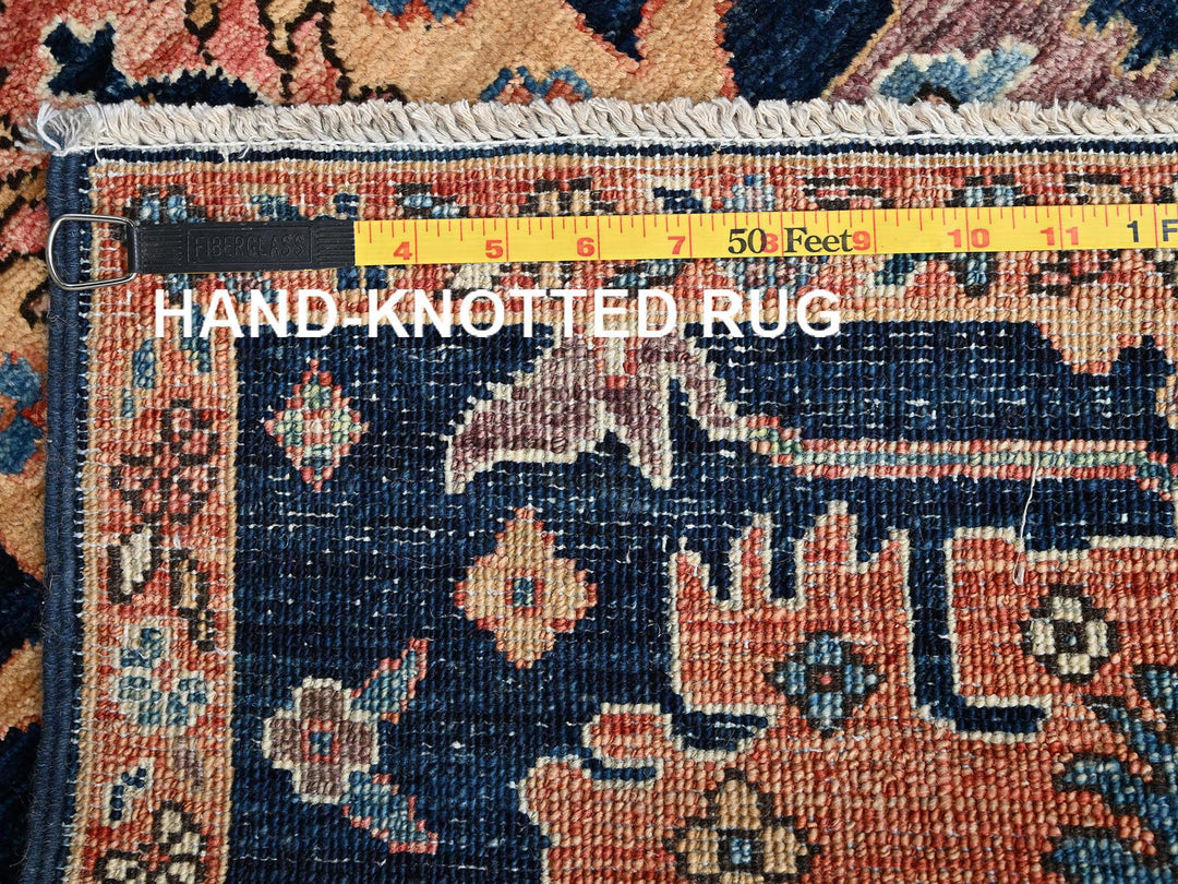 2'2" x 6'1" New Hand Knotted Blue Wool Runner Oriental Rug - MOA1022569