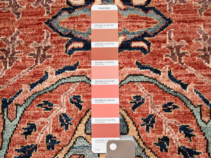 2'2" x 3'0" New Hand Knotted Orange Wool Rectangle Oriental Rug - MOA1022570